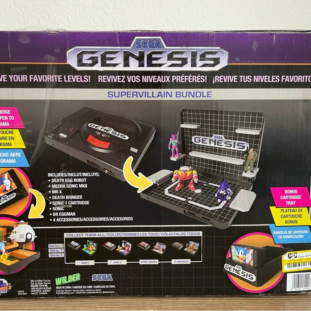 SEGA Genesis DIORAMA Console Heroes Supervillain Bundle - IN HAND NEW / SEALED